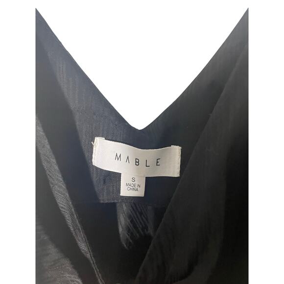 Mable Silk Little Black Dress Dark Romantics Femme Fatale Cinch Slip Dress S - Picture 3 of 6